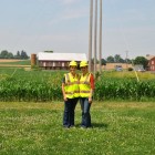 Interns Makenzie and Robyn on a PennDOT Bridge Replacement Scoping.
