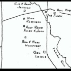 1980 reprint map of Indian Run circa 1900