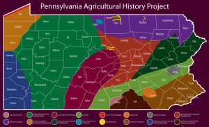 Regions associated with Pennsylvania's agricultural history