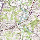 Screenshot of USGS map from CRGIS showing topography and watercourses.