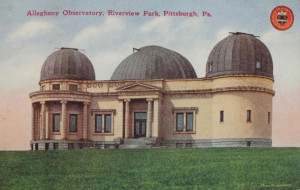 Postcard showing the front of the newly-constructed Observatory, ca. 1915 