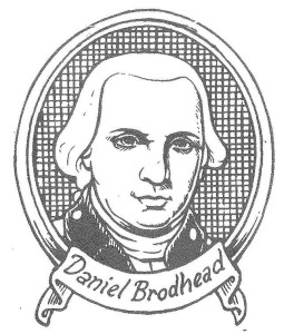 Artist’s rendering of Colonel Daniel Brodhead from Trussell, John B., Jr., “The Sullivan and Brodhead Expeditions,” ed. Harold L. Myers.  Historic Pennsylvania Leaflet No. 41.  Harrisburg, PA: Pennsylvania Historical and Museum Commission, 1976.