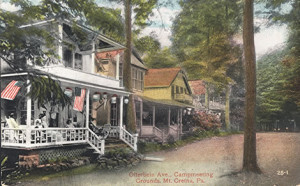 Undated historic postcard of Mt. Gretna.  Courtesy of the Mt. Gretna Historical Society.