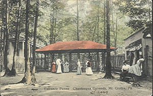 Undated historic image of the Mt. Gretna Chataqua.  Courtesy of the Mt. Gretna Historical Society.