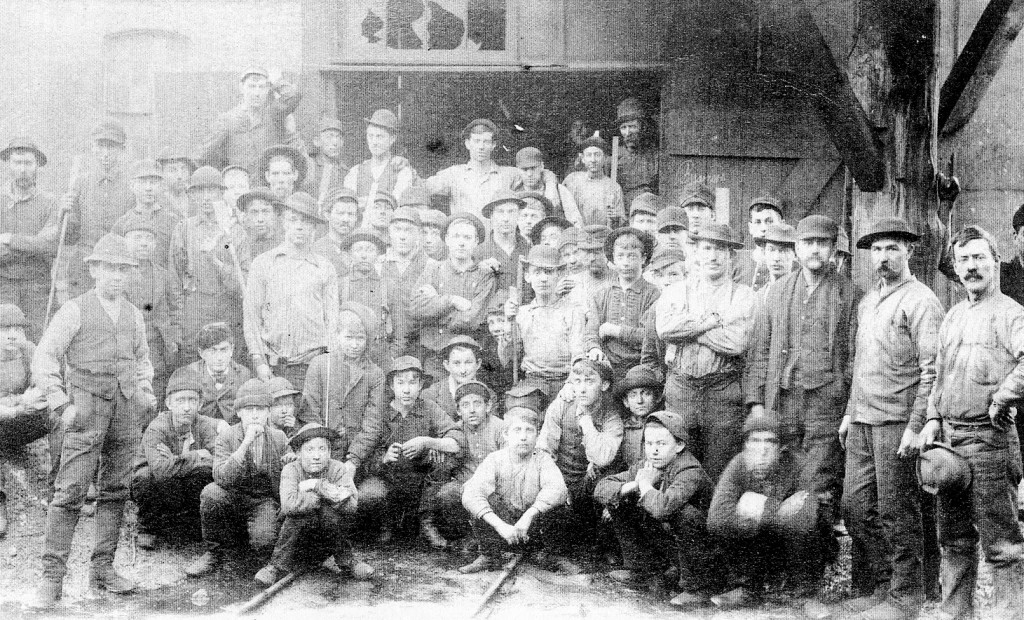 Workers at the Harrisburg Nail Works. Used by Permission of the East Pennsboro Historical Society.