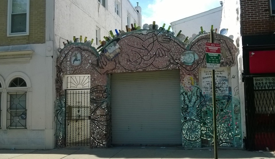 Garage entrance along South Street, photo by Pamela Reilly