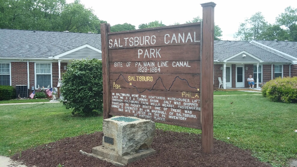 photo 5 saltsburg canal walk signage
