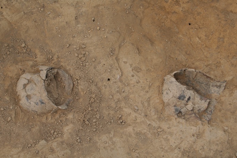 Two ceramic vessels were also discovered during the excavation.