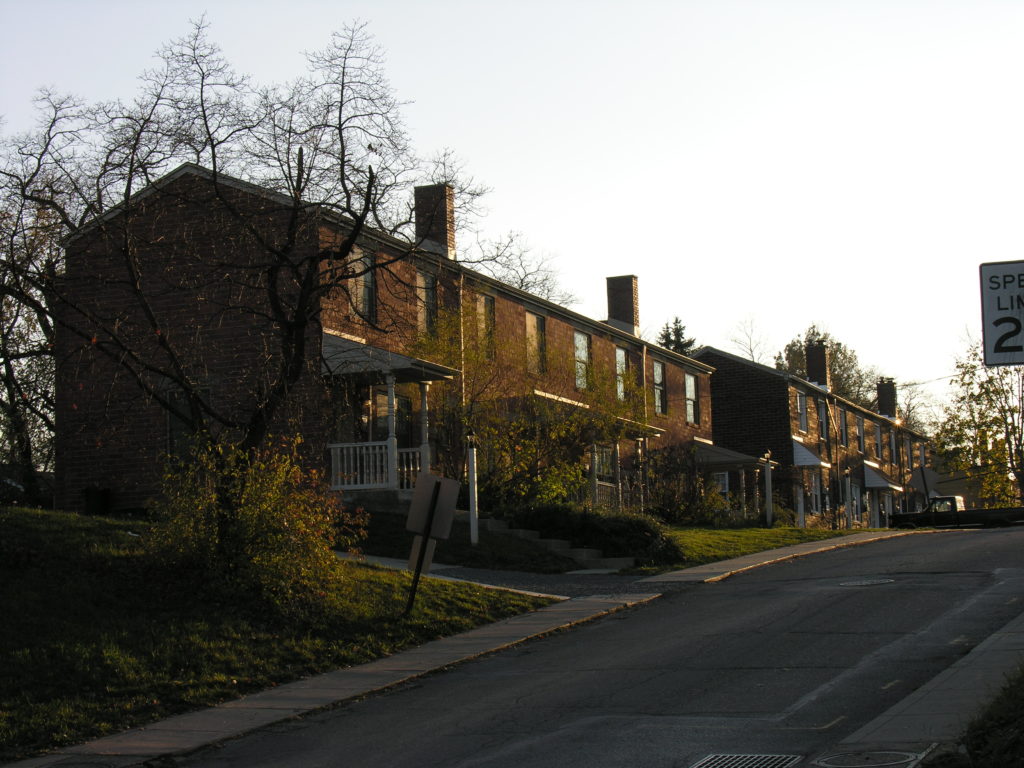 The former Moon Neighborhood Association property in Mooncrest in 2009. Photo by Bill Callahan, PA SHPO.