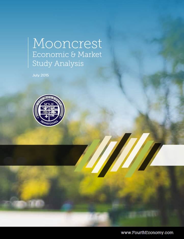 Cover of Mooncrest Economic & Market Study Analysis, designed by Fourth Economy Consulting. Source: PA SHPO files.