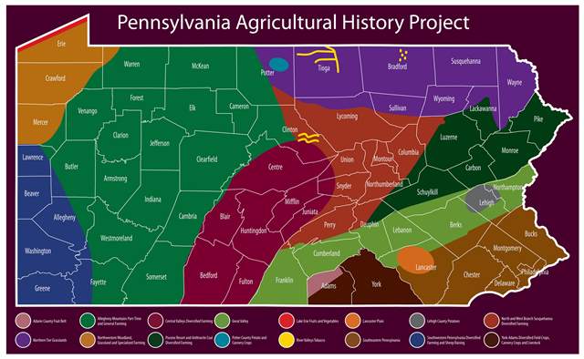 Pennsylvania's Historic Agricultural Regions