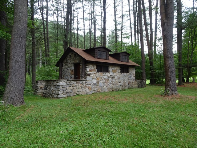 CCC Built Restroom at Sizerville State Park, August 31, 2016. Photo provided by AECOM, Kaitlin Pluskota, photographer. 