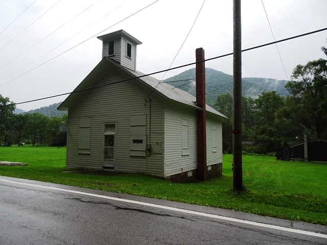 Highspire Hunting Lodge in Former Schoolhouse along Route 120, August 31, 2016. Photo provided by AECOM, Ben Buckley, photographer.