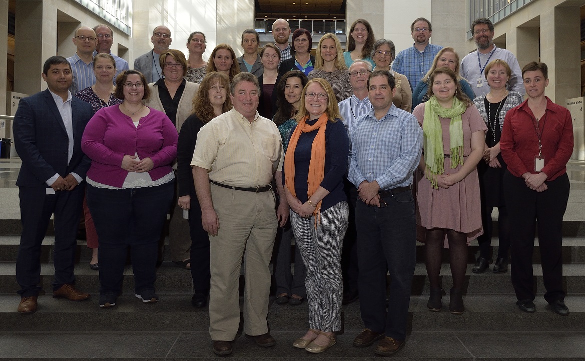 This photograph shows the PA SHPO staff in a group photo.
