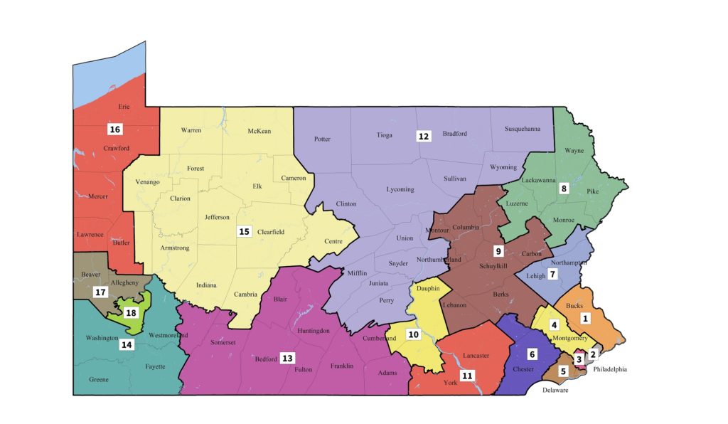 PA Congressional District map