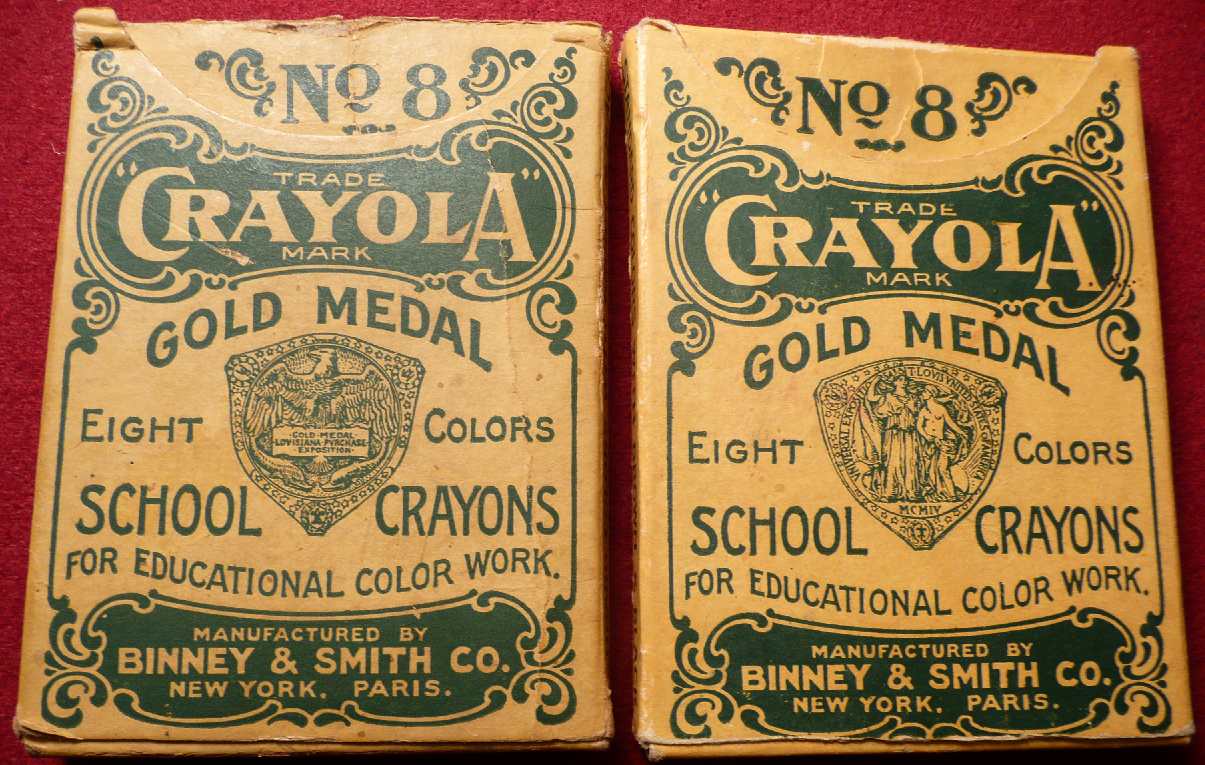 Two small cardboard boxes with black printing.
